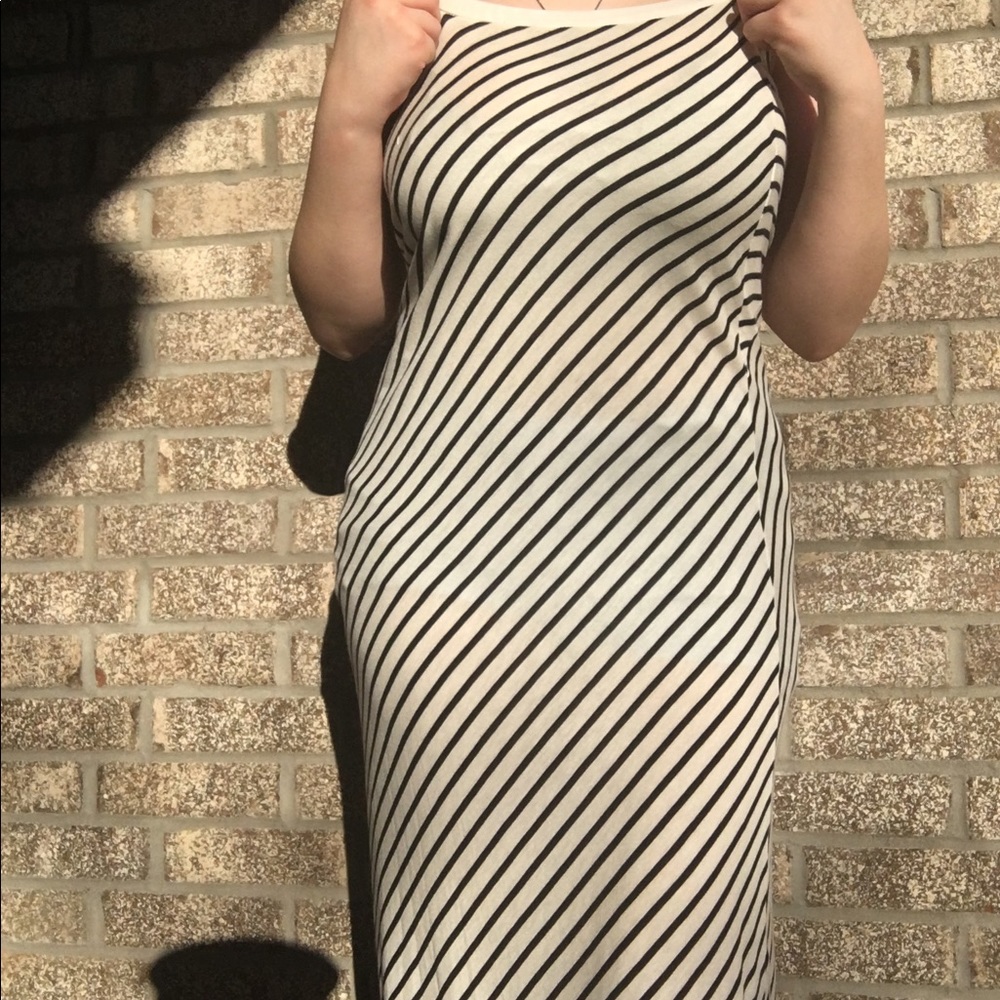Long strapless dress